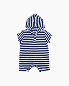 SS FINN BABY STRIPE HDY ROMPER