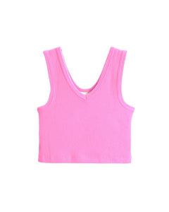 SL WAFFLE CROP TANK