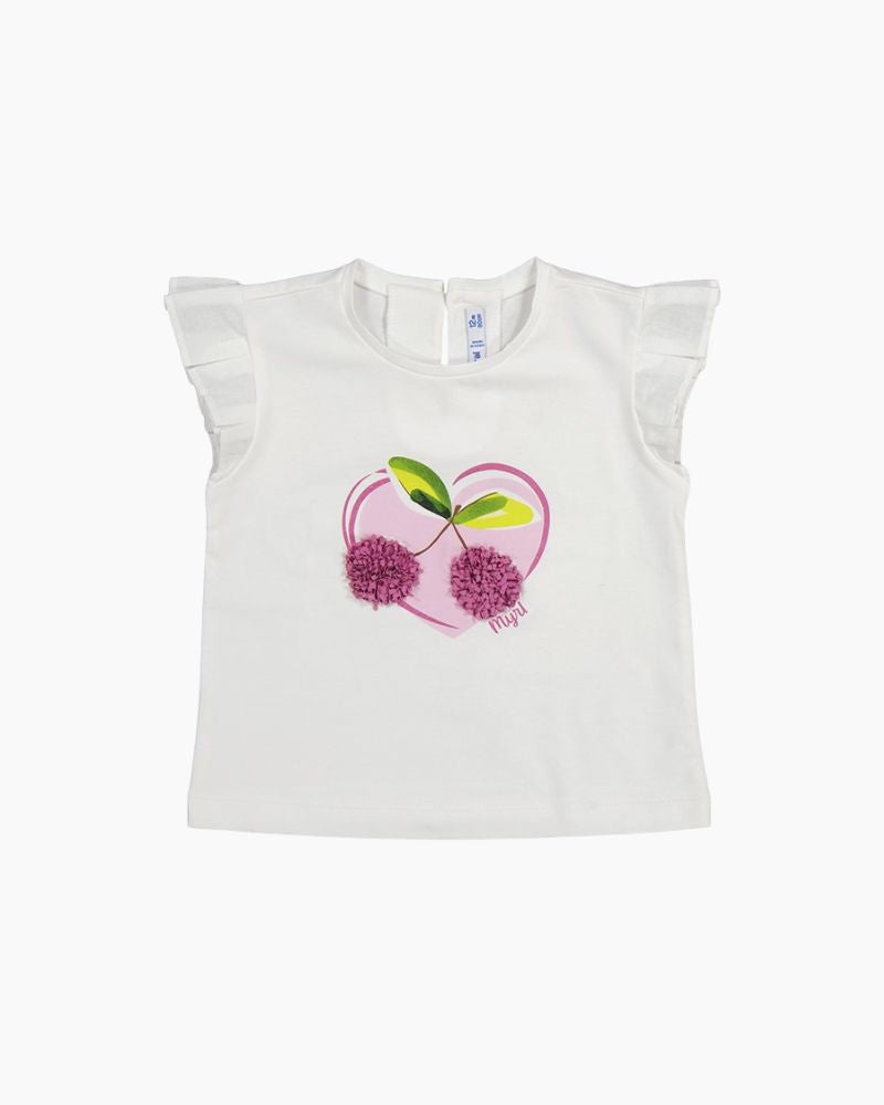 CS 3D CHERRIES HEART TEE