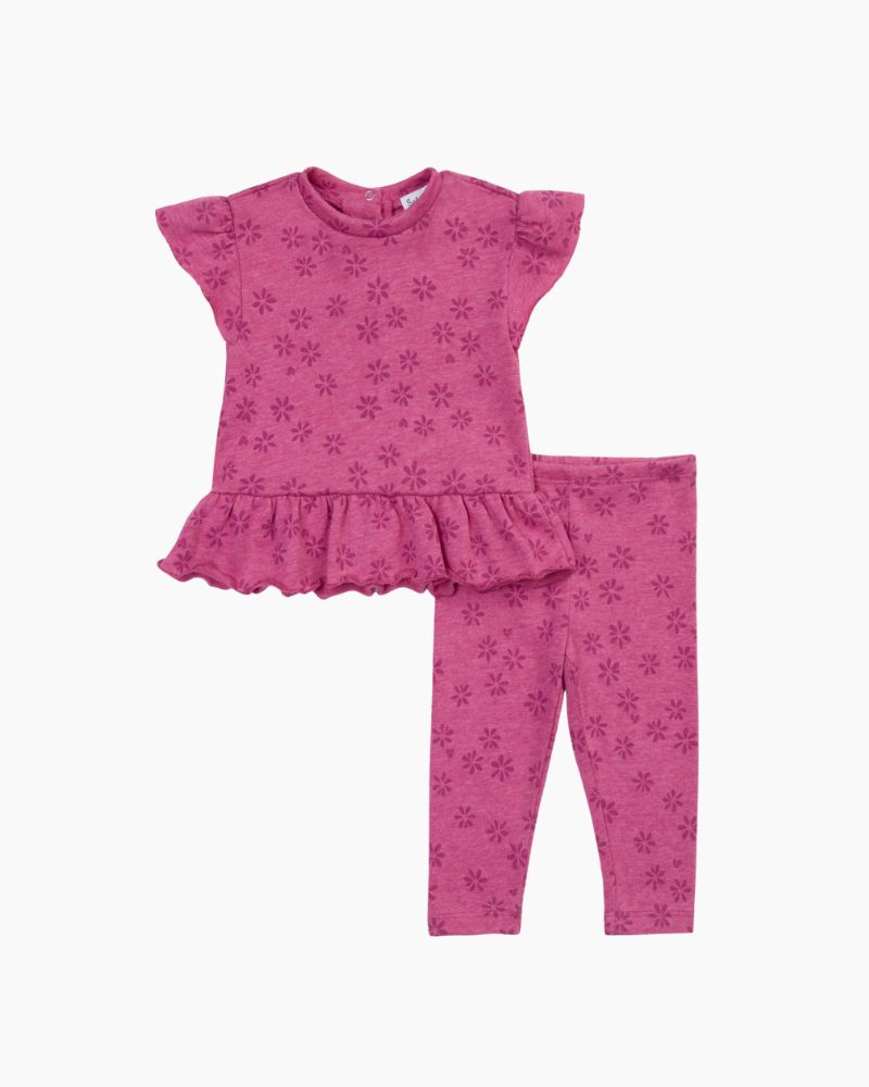 CS TDL PAINTERLY FLRL TOT/PANT SET