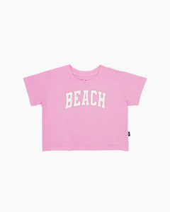 SS BEACH CROP TEE