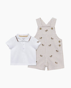 SS PUPPIES SHORTALL/POLO SET