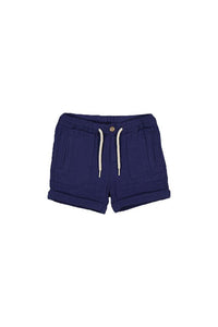 INF LINEN ROLL HEM SHORT