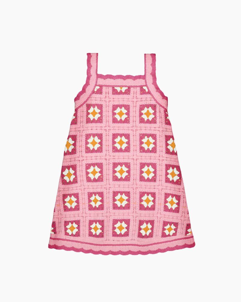 AFGHAN CROCHET DRESS – Wee Chic Boutique