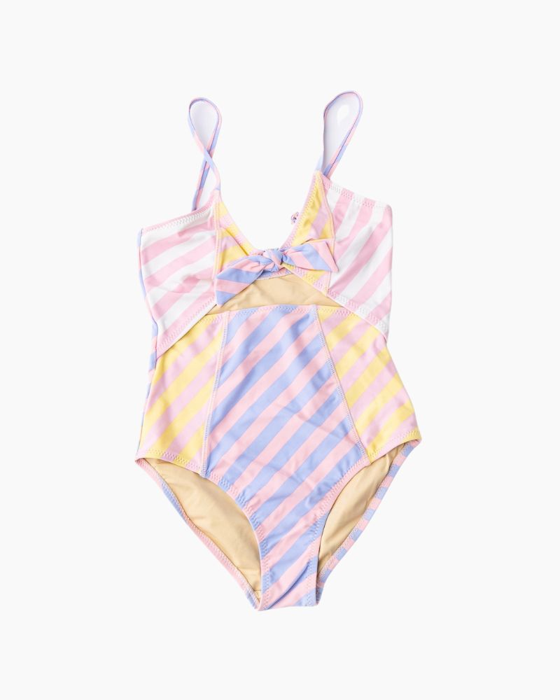 1PC MONO PASTEL STRP SUIT