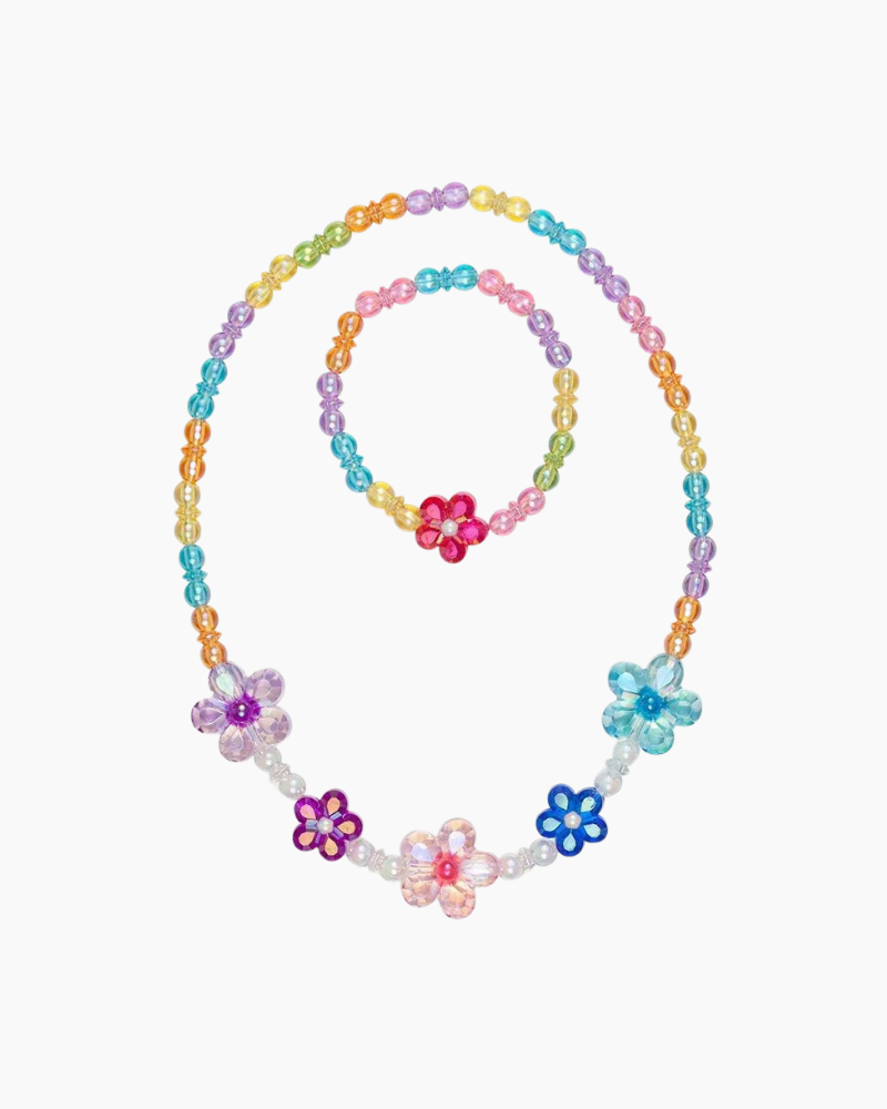 BLOOMING BEADS BRACELET/NECKLACE SET