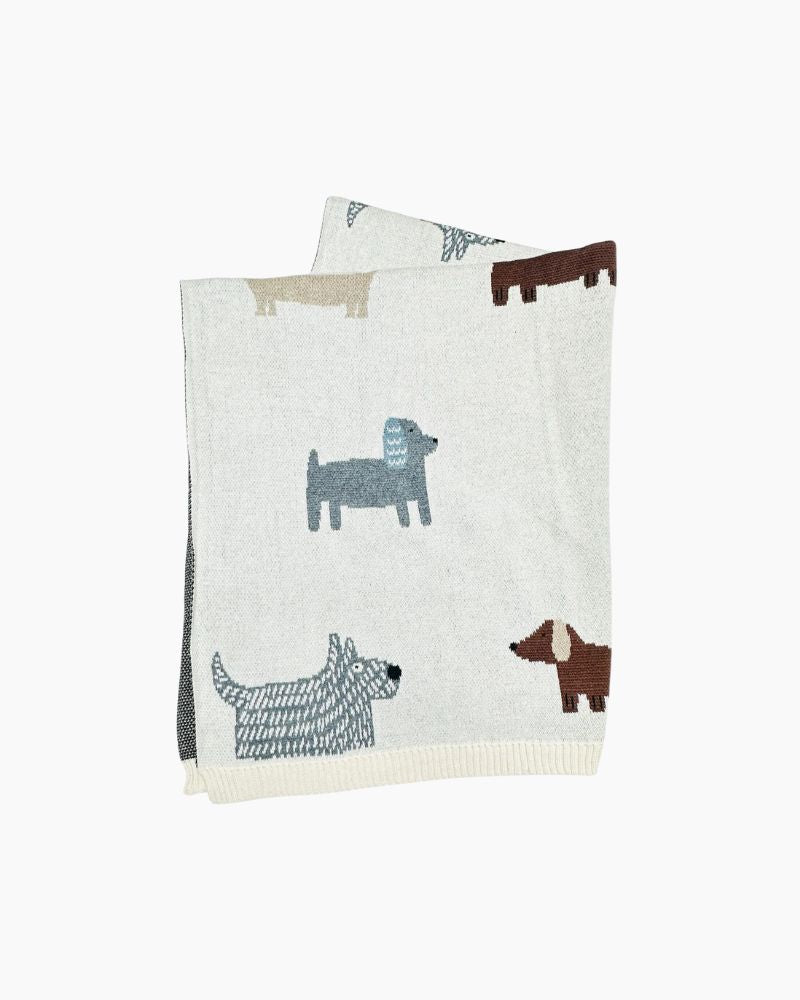 BUDDY DOGS INTARSIA BLANKET 30