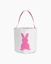 Load image into Gallery viewer, CANVAS BUNNY POM BASKET
