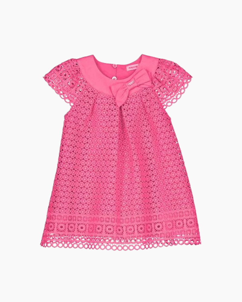 CS BOW DTL CROCHET DRESS