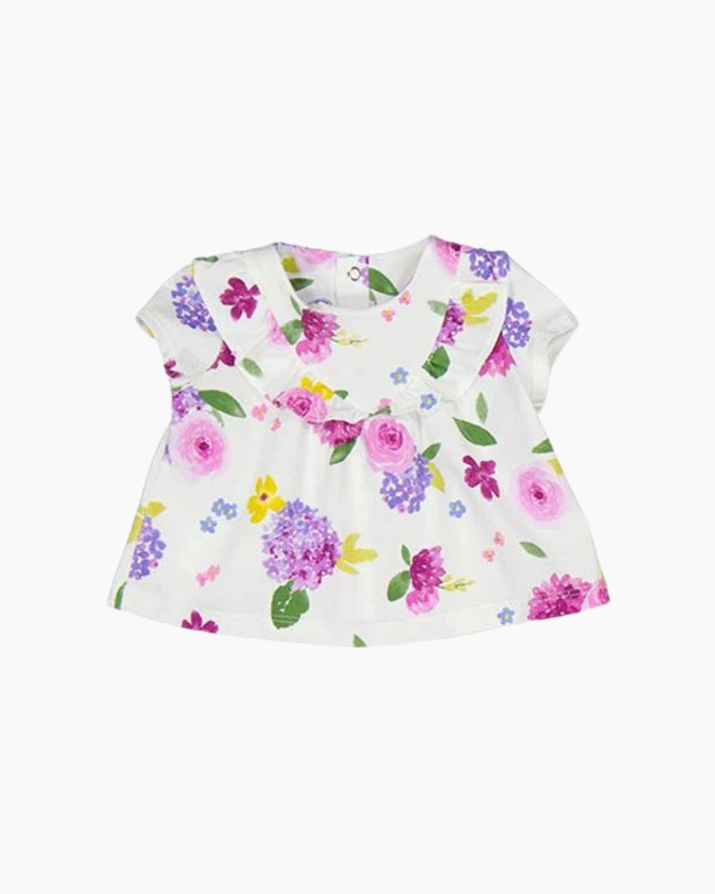 CS FLTR YOKE SCTR FLORAL TEE