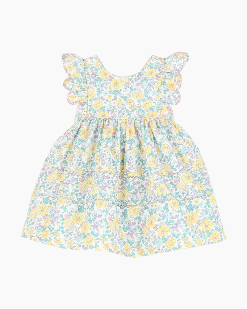 CS LIBERTY FLORAL SCALLOP RFL DRESS