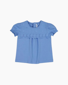 CS SCALLOP EYELET DTL TEE