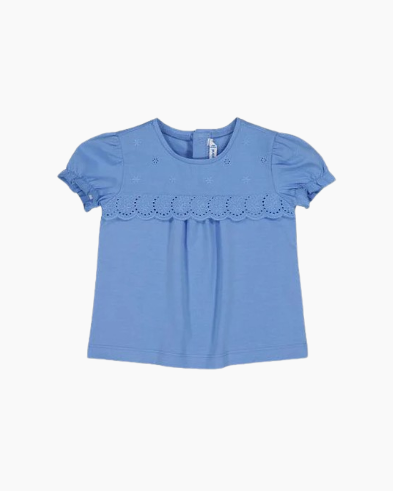 CS SCALLOP EYELET DTL TEE