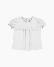 Load image into Gallery viewer, CS SCALLOP EYELET DTL TEE
