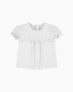 CS SCALLOP EYELET DTL TEE