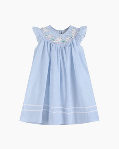 CS SEER STRIPE BUNNY NCK DRESS