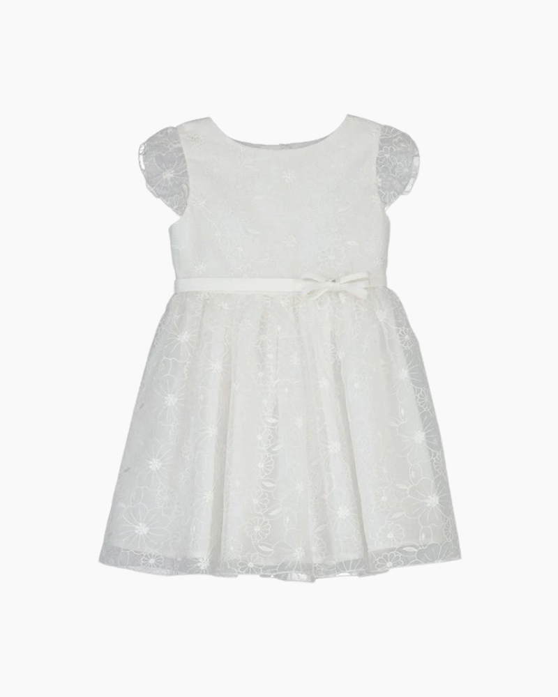 CS TOD EMB FLRL ORGANZA DRESS