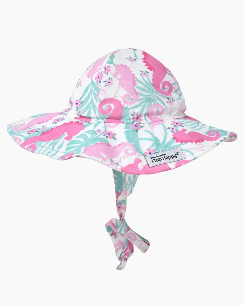 HAPPY SEAHORSES FLOPPY HAT UPF 50+