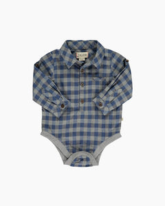 LS GINGHAM PLAID BD BDYST