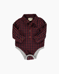 LS GINGHAM PLAID BD BDYST