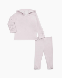 LS LITTLE BOW SWEATSHIRT & LEG SET