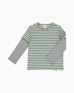 LS STRIPED LYRD TEE