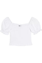 Load image into Gallery viewer, CS SMOCK PUFF SLEEVE TOP
