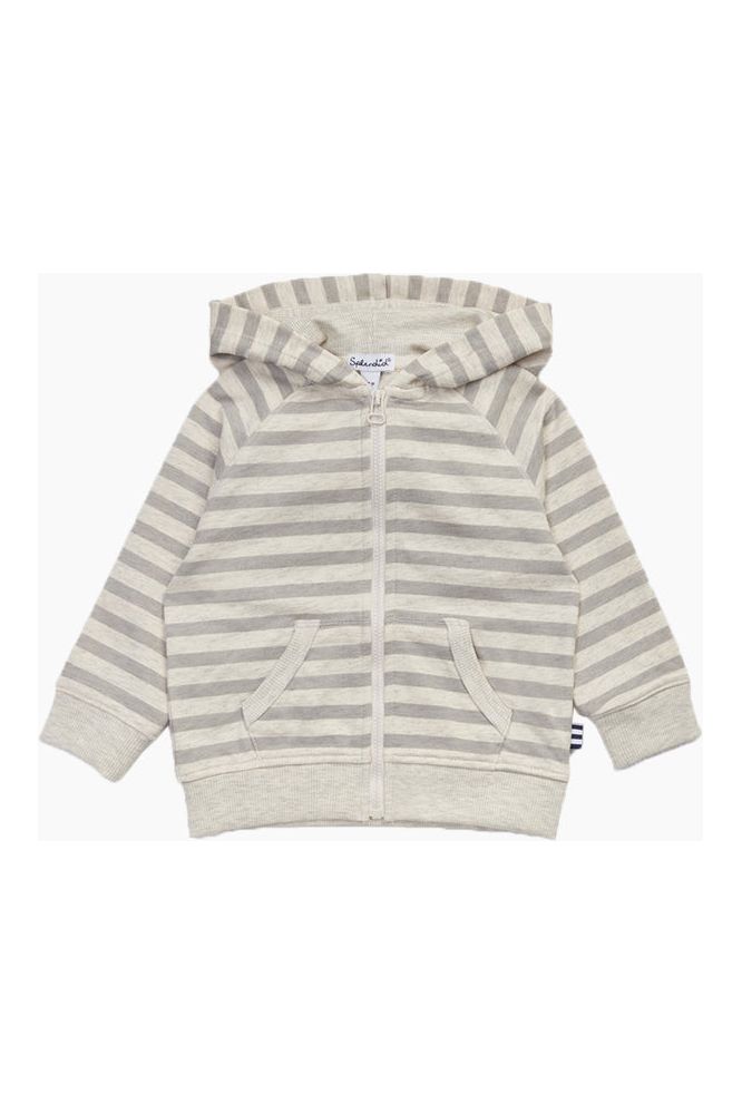 BEACH STRIPE ZIP HOODIE