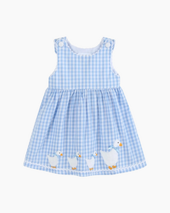 SL GINGHAM GOOSE BORDER DRESS