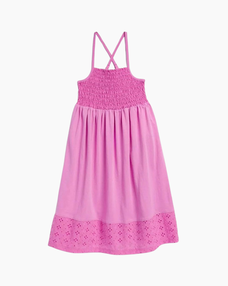 SL TWN EYELET SMOCKED DRESS