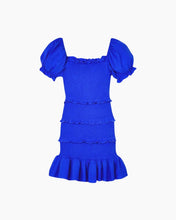 Load image into Gallery viewer, SMOCKED RUFFLE HEM DRESS
