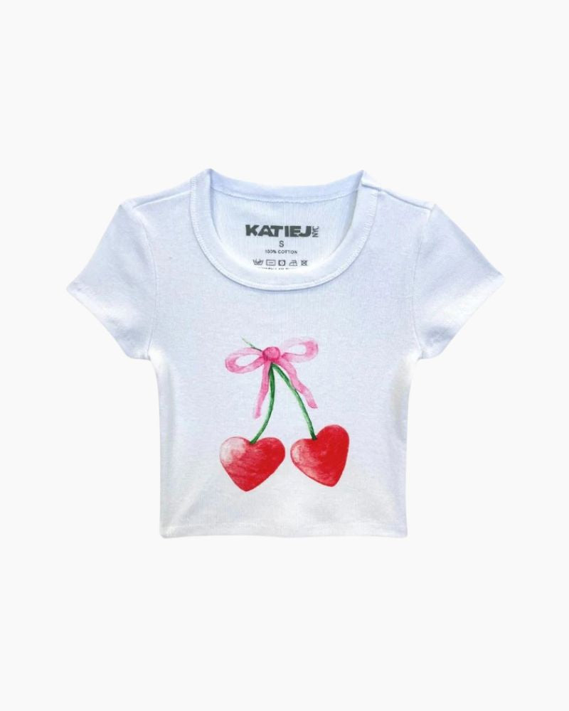 SS CHERRY BOW TEE