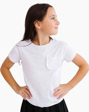 Load image into Gallery viewer, SS SOLID RUFFLE POCKET TEE
