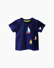 Load image into Gallery viewer, SS MULTI SAILBOATS TEE
