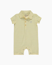 Load image into Gallery viewer, SS STRIPED PIQUE POLO SHORTIE
