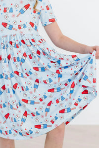 SS PROUDLY PATRIOTIC TWIRL DRESS