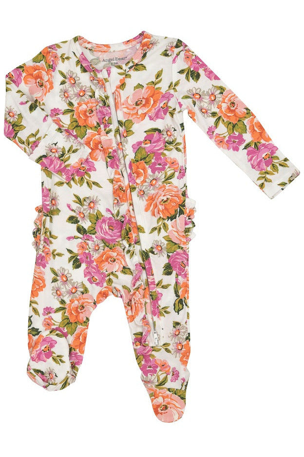 WILD ROSE FLORAL FOOTIE