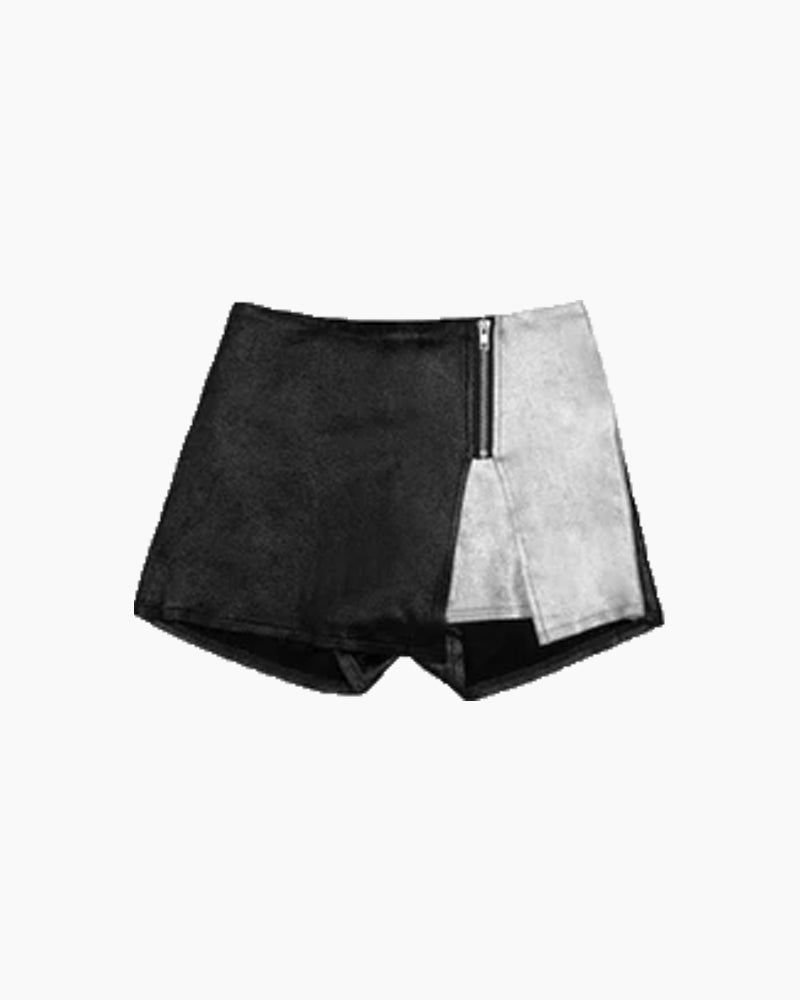 SPLICED METALLIC SKORT