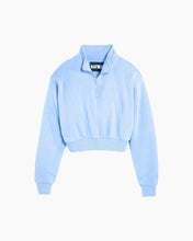 Load image into Gallery viewer, DYLAN QUARTER ZIP CROP SWEATSHIRT
