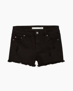 DISTRESSED FRAY HEM SHORT