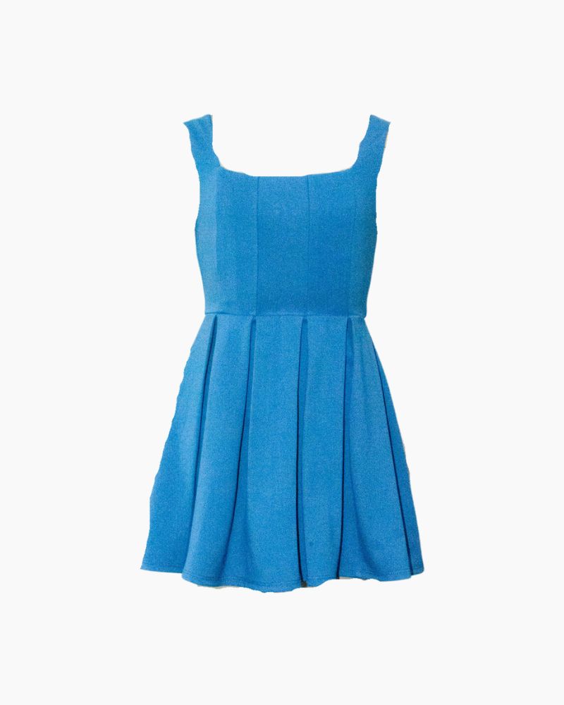 SL PLEATED BOX DRESS