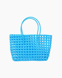 BLUE WOVEN TOTE