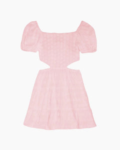 CS SMOCKED CUTOUT SIDES DRESS