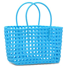 Load image into Gallery viewer, BLUE WOVEN TOTE
