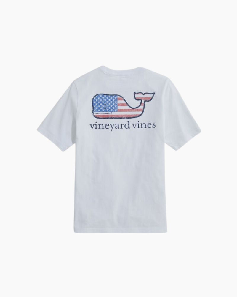 SS FLAG WHALE PKT TEE