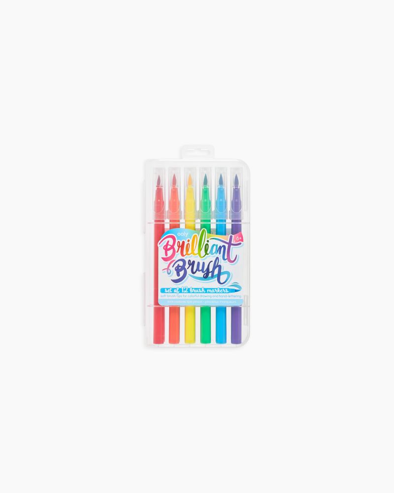 BRUSH MARKERS - SET OF 12