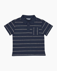 SS HORIZ STRIPES PIQUE POLO