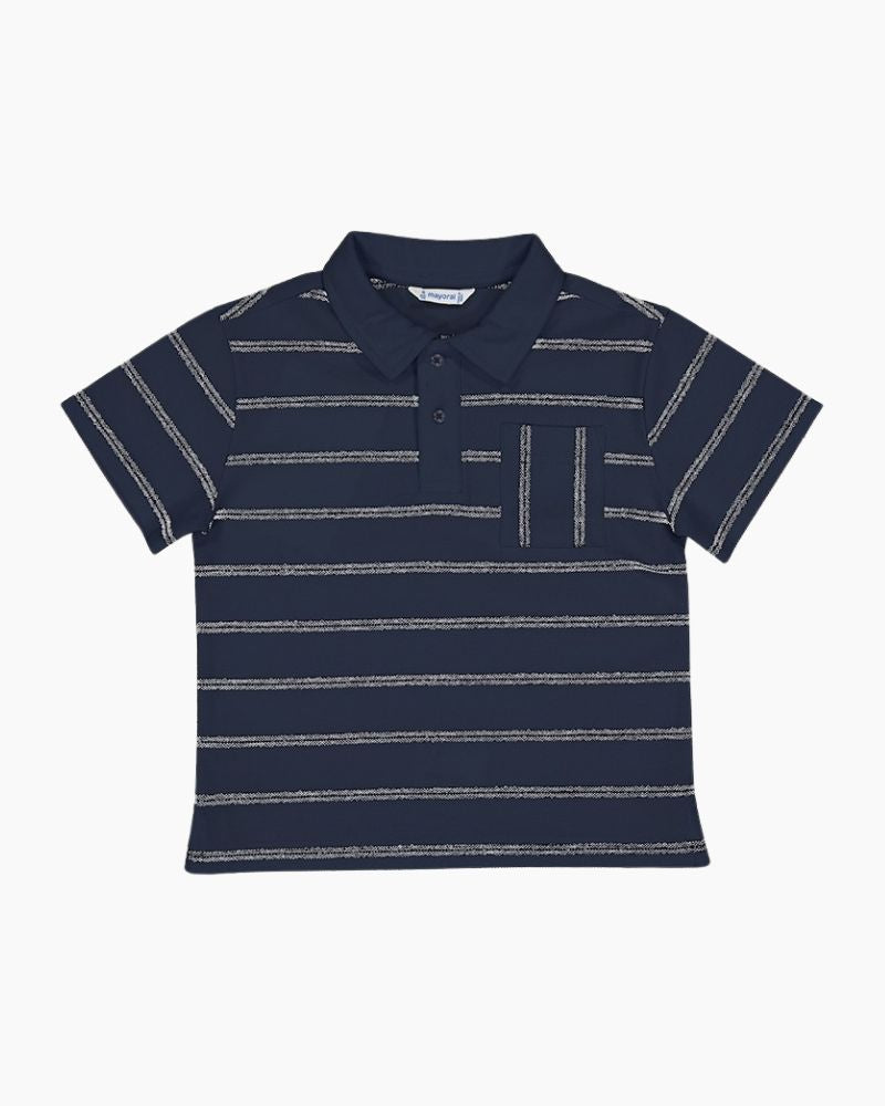 SS HORIZ STRIPES PIQUE POLO