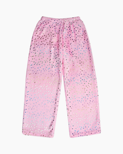 PINK FOILS STARS FLC PANT