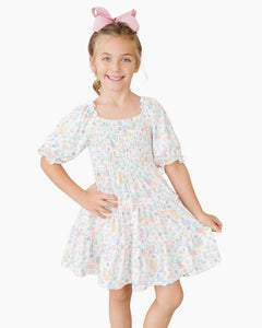 SS HOPPY EASTER SMOCKED DRESS